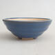 Ceramic bonsai bowl 9 x 9 x 3.5 cm, color blue - 1/3