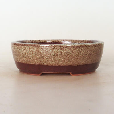 Bonsai bowl 15.5 x 12.5 x 5 cm, color brown - 1