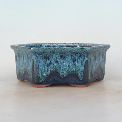 Bonsai bowl 17 x 15 x 6 cm, color blue - 1