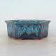Bonsai bowl 17 x 15 x 6 cm, color blue - 1/5