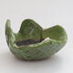 Ceramic shell 8.5 x 8 x 4.5 cm, color green - 1/3