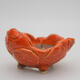 Ceramic shell 9 x 8 x 4 cm, color orange - 1/3