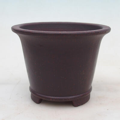 Bonsai bowl 14.5 x 14.5 x 11.5 cm, color brown-red - 1