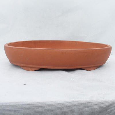 Bonsai bowl 41 x 28 x 7.5 cm, color brick - 1