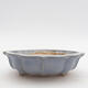 Ceramic bonsai bowl 18 x 18 x 5 cm, color blue - 1/3