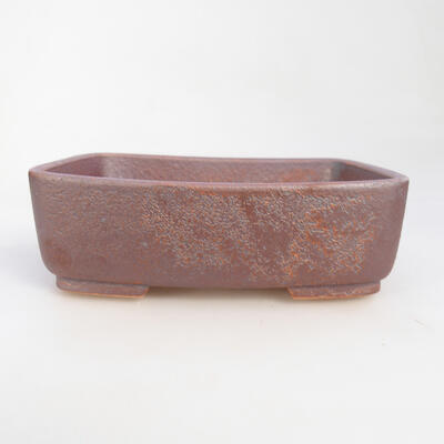 Ceramic bonsai bowl 14.5 x 11.5 x 5.5 cm, gray color - 1