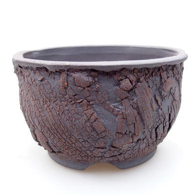 Ceramic bonsai bowl 11 x 11 x 7 cm, color cracked - 1