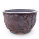 Ceramic bonsai bowl 11 x 11 x 7 cm, color cracked - 1/3
