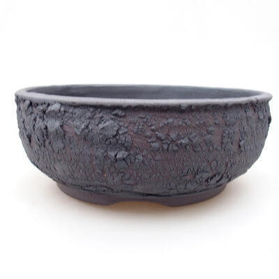 Ceramic bonsai bowl 17.5 x 17.5 x 7 cm, color cracked - 1