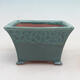 Bonsai bowl 14.5 x 14.5 x 8.5 cm, color green - 1/6
