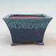 Bonsai bowl 14.5 x 14.5 x 8.5 cm, color blue - 1/6