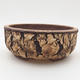 Ceramic bonsai bowl 15 x 15 x 6 cm, color cracked - 1/4