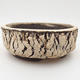 Ceramic bonsai bowl 16 x 16 x 6 cm, color cracked - 1/4