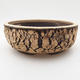 Ceramic bonsai bowl 16 x 16 x 6 cm, color cracked - 1/4