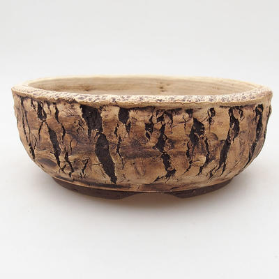 Ceramic bonsai bowl 15 x 15 x 5.5 cm, color cracked - 1