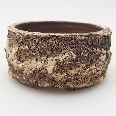 Ceramic bonsai bowl 8.5 x 8.5 x 4 cm, color cracked - 1