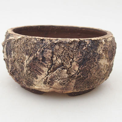 Ceramic bonsai bowl 9.5 x 9.5 x 5 cm, color cracked - 1
