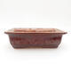 Ceramic bonsai bowl 13 x 10 x 4 cm, color brown - 1/3