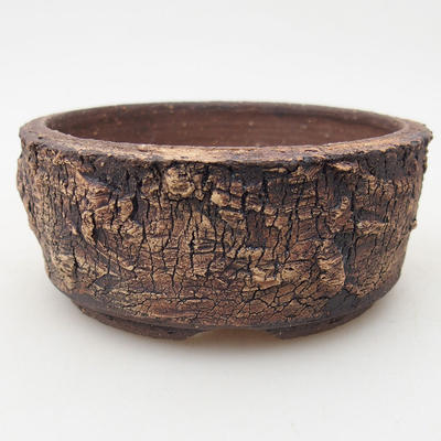 Ceramic bonsai bowl 9.5 x 9.5 x 4 cm, color cracked - 1