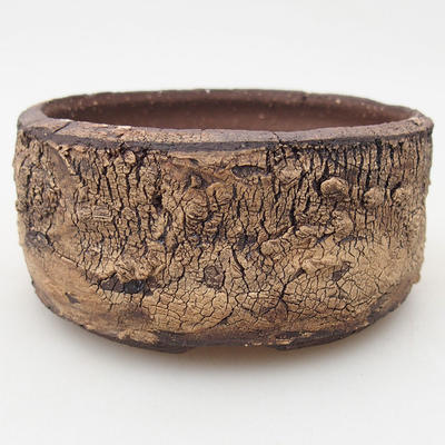 Ceramic bonsai bowl 9.5 x 9.5 x 4.5 cm, color cracked - 1