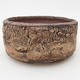 Ceramic bonsai bowl 9.5 x 9.5 x 4.5 cm, color cracked - 1/4