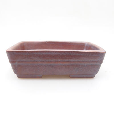 Ceramic bonsai bowl 9.5 x 7 x 2.5 cm, gray color - 1