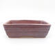 Ceramic bonsai bowl 9.5 x 7 x 2.5 cm, gray color - 1/3