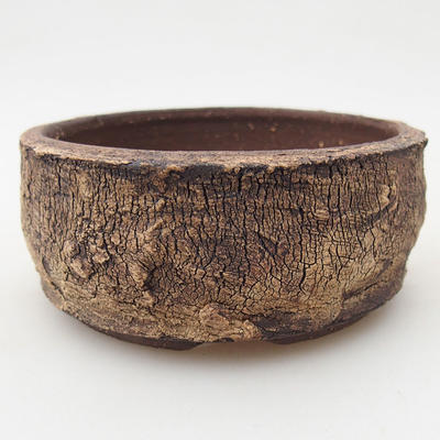 Ceramic bonsai bowl 9.5 x 9.5 x 4 cm, color cracked - 1