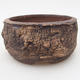 Ceramic bonsai bowl 9.5 x 9.5 x 4.5 cm, color cracked - 1/4