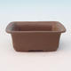 Bonsai ceramic bowl H 11, Brown - 1/3