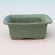 Bonsai ceramic bowl H 11, green - 1/3