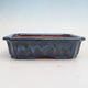 Bonsai bowl 22 x 17 x 5.5 cm, color blue - 1/6
