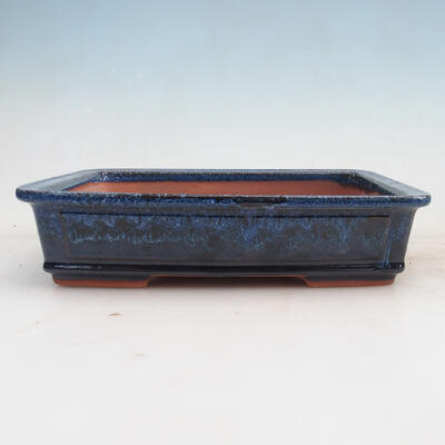 Bonsai bowl 25 x 20 x 6 cm, color blue - 1