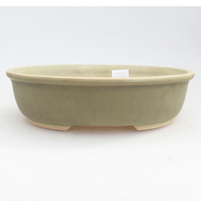 Ceramic bonsai bowl 19 x 15 x 4.5 cm, color green - 1