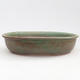 Ceramic bonsai bowl 22 x 17 x 5 cm, color green - 1/4
