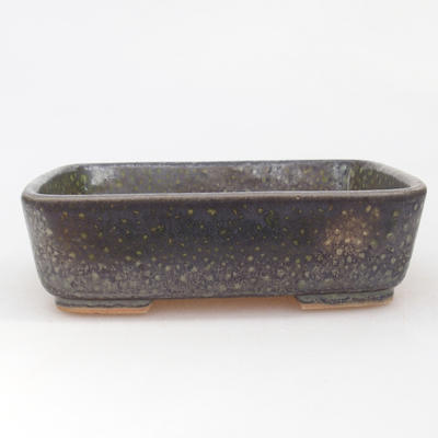 Ceramic bonsai bowl 15 x 12 x 4.5 cm, color green - 1
