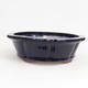 Ceramic bonsai bowl 25 x 25 x 7.8 cm, color blue - 1/4