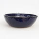 Ceramic bonsai bowl 23.5 x 23.5 x 7 cm, color blue - 1/4