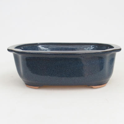 Ceramic bonsai bowl 21 x 17 x 7 cm, color blue - 1