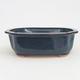 Ceramic bonsai bowl 21 x 17 x 7 cm, color blue - 1/4
