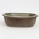 Ceramic bonsai bowl 24 x 21 x 7 cm, color green - 1/4