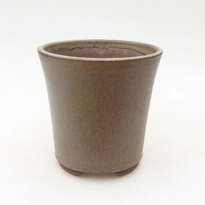 Ceramic bonsai bowl 11 x 11 x 11.5 cm, color brown - 1