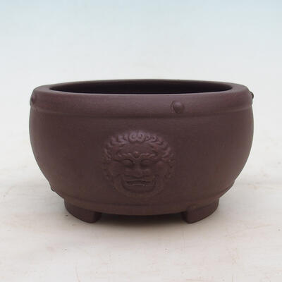 Bonsai bowl 15 x 15 x 8 cm, color brown - 1