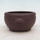 Bonsai bowl 15 x 15 x 8 cm, color brown - 1/3
