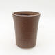 Ceramic bonsai bowl 8 x 8 x 10.5 cm, color brown - 1/3