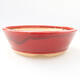 Ceramic bonsai bowl 17 x 17 x 5 cm, color red - 1/3