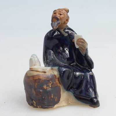Ceramic figurine - the sage with tea - 1