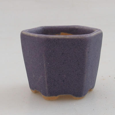 Mini bonsai bowl 4,5 x 4,5 x 3,5 cm, color violet - 1