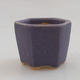 Mini bonsai bowl 4,5 x 4,5 x 3,5 cm, color violet - 1/3