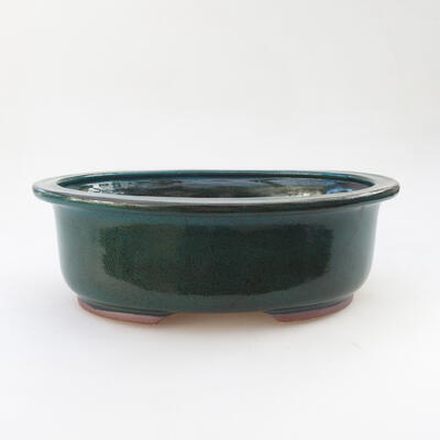 Ceramic bonsai bowl 22 x 17.5 x 8 cm, color green - 1